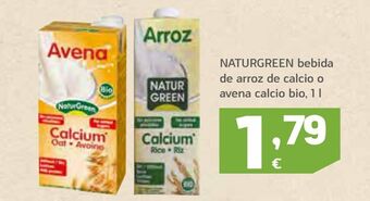 HiperDino Bebida de arroz naturgreen oferta