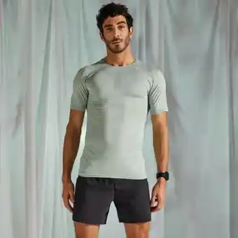 Decathlon Camiseta running transpirable hombre kiprun skincare verde oferta