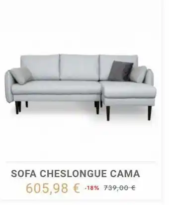 Sofa cheslongue cama 605,98 € -18% 739,00 €