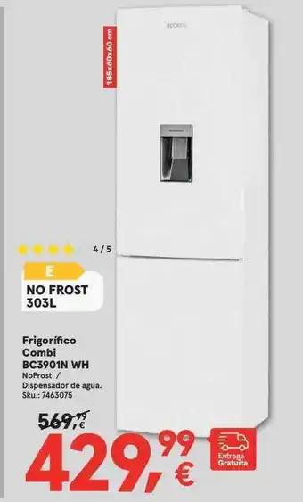 Worten Frigorifico combi bc 3901n wh oferta