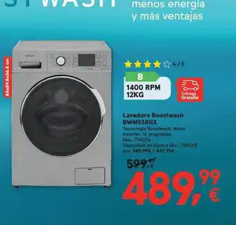 Worten Lavadora boostwash bwm5381ix oferta