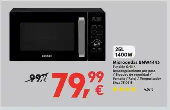 Worten Microondas bmw4443 oferta