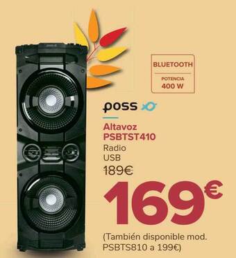 Carrefour Poss altavoz psbtst410 oferta