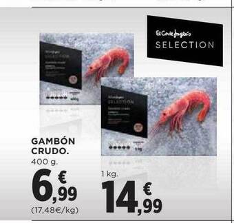 Hipercor Gambón crudo oferta