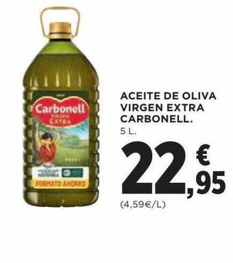 Hipercor Aceite de oliva virgen extra carbonell oferta