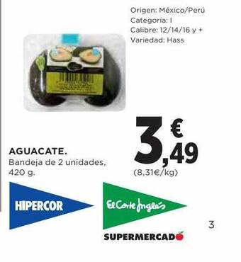 Hipercor Aguacate oferta