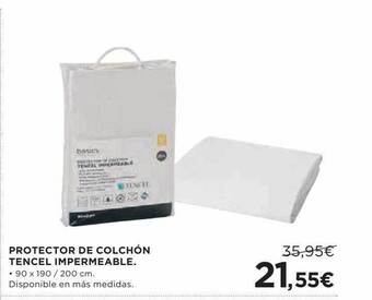 Hipercor Protector de colchón tencel impermeable oferta