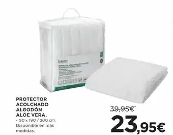 Hipercor Protector acolchado algodón aloe vera oferta