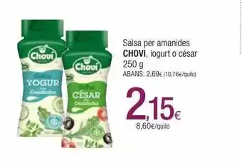 Condis Salsa per amanides chovi iogurt o césar oferta