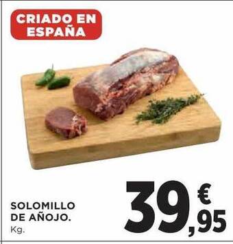 Hipercor Solomillo de añojo oferta