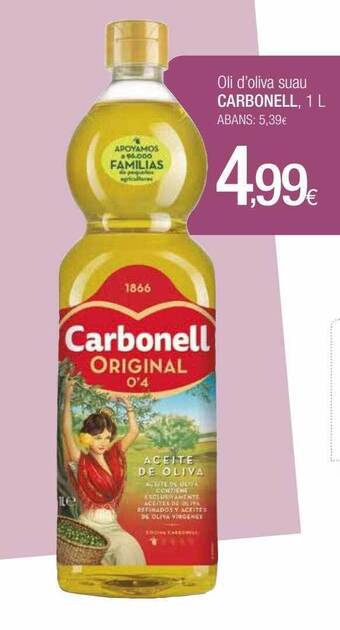 Condis Oli d'oliva suau carbonell oferta