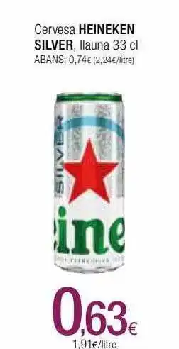 Condis Cervesa heineken silver llauna oferta