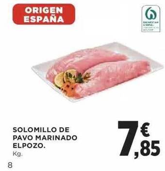 El Corte Inglés Solomillo de pavo marinado elpozo oferta