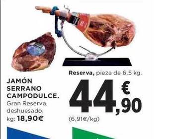 El Corte Inglés Jamón serrano campodulce oferta
