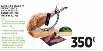 El Corte Inglés Jamón de bellota ibérico 100% raza ibérica esenciaúnica oferta