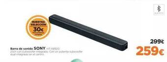 El Corte Inglés Barra de sonido sony oferta