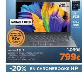 El Corte Inglés Portátil asus oferta