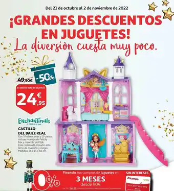 Alcampo Enchantimals castillo del baile real oferta