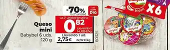 Dia -70% la 2a unidad queso mini babybel 6 oferta