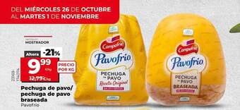 Dia Pechuga de pavo-pechuga de pavo braseada oferta