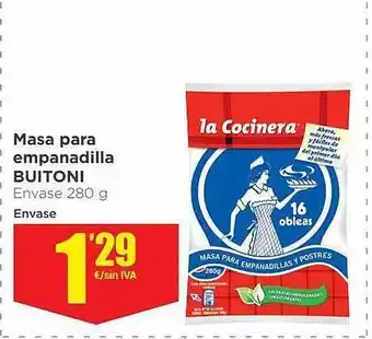 Makro Masa para empanadilla buitoni oferta