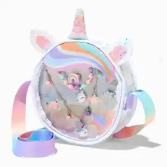 Claire's Claire's club sparkle unicorn jewellery set crossbody bag oferta
