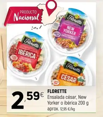 Coviran Florette Ensalada césar, New Yorker o ibérica 200g oferta