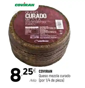 Coviran Coviran Queso mezcla curado 1/4 de pieza oferta