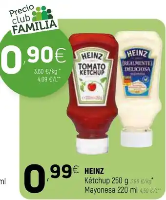 Coviran Heinz Kétchup 250g, Mayonesa 220ml oferta