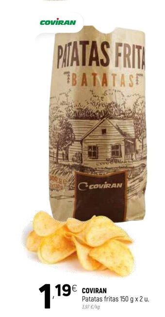Coviran Coviran Patatas fritas 150g x 2u. oferta