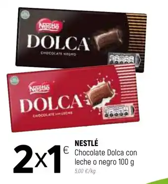 Coviran Nestlé Chocolate Dolca con leche o negro 100g oferta