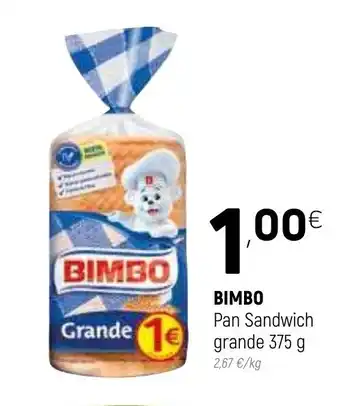 Coviran Bimbo Pan Sandwich grande 375g oferta