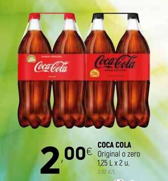 Coviran Coca Cola Original o zero 1,25L x 2u. oferta