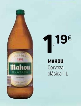 Coviran Mahou Cerveza clásica 1L oferta
