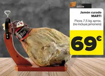 Carrefour Jamón curado marti oferta