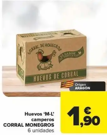 Carrefour Huevos m-l corral monegros oferta