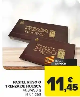 Carrefour Pastel ruso o trenza de huesca oferta