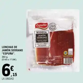E.Leclerc Lonchas de jamón serrano oferta