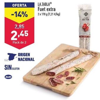 ALDI Fuet extra oferta