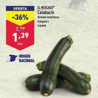 ALDI Calabacín oferta