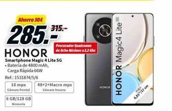 MediaMarkt Honor smartphone magic 4 lite 5g oferta