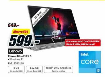 MediaMarkt Lenovo convertible flex 5 oferta