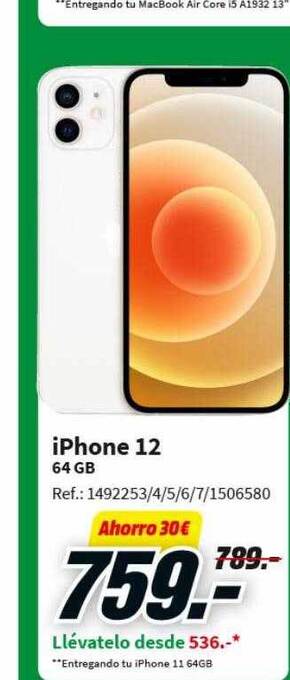 MediaMarkt Iphone 12 oferta