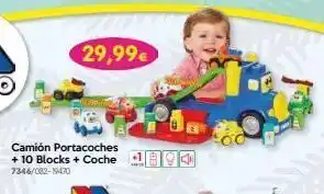 Don Dino Camión portacoches + 10 blocks + coche 7346/082-19470 29,99€ oferta