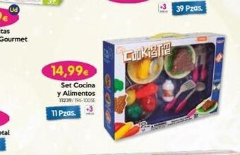 Don Dino 14,99€ set cocina y alimentos t1239/194-1005e 11 pzas. 11/01 cookietie oferta