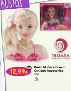 Don Dino De dimasa ud busto muñeca dream 12,99€ girl con accesorios 4154 +3 oferta