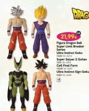 Don Dino 21,99€ figura dragon ball super limit breaker series ultra instinct goku ud 7305/161-36734 super saiyan 2 gohan 1275/16 oferta