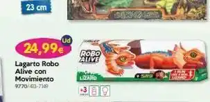 Don Dino 23 cm lagarto robo alive con movimiento 9770/413-7149 24,99€ ud july robo alive lizaro oferta