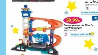 Don Dino Incluye 2 vehiculos 59,99€ escape ataque del tiburón hot wheels city 3852/020-hdp06 incluye 1 vehiculo oferta