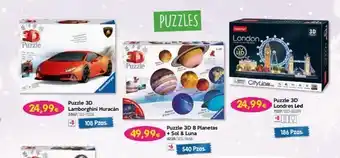 Don Dino Puzzle puzzle 3d 24,99€ lamborghini huracán 5867/123-11238 +8 108 pzas. puzzle puzzles 200/1 49,99€ +sol & luna 42:2 oferta